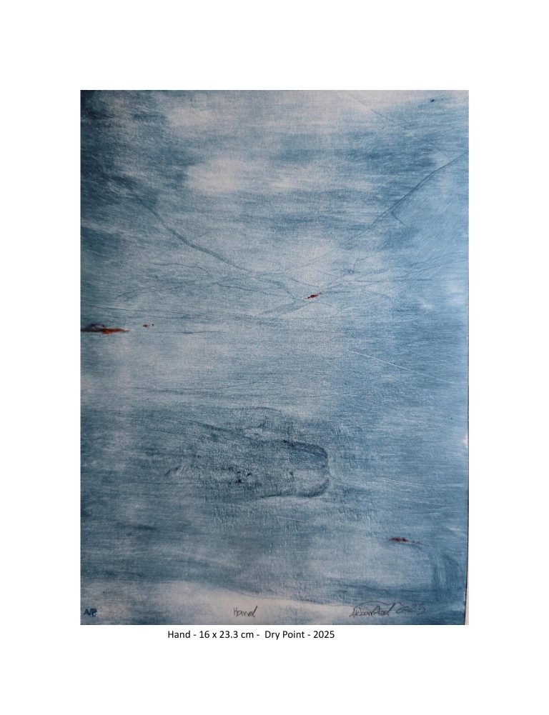 hand - 16x23.3 cm - Dry point - 2025