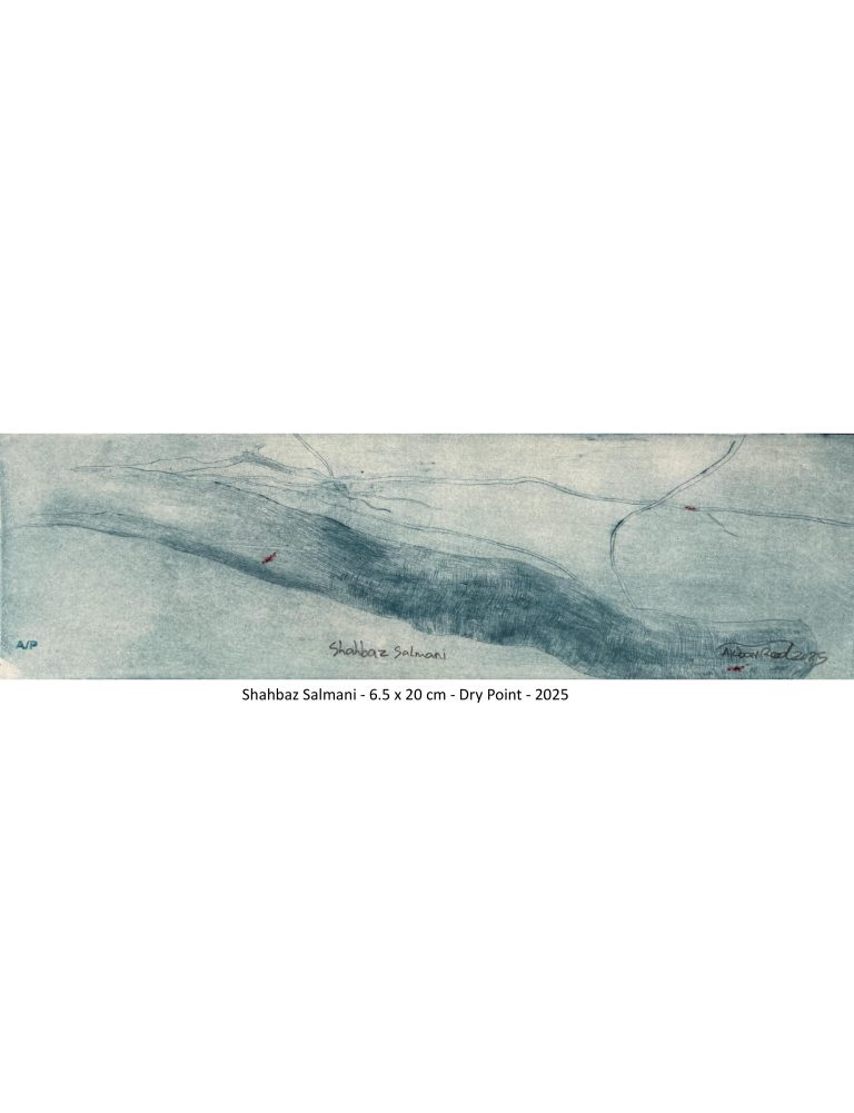 Shahbaz Salmani- 6.5x20 cm - Dry point - 2025