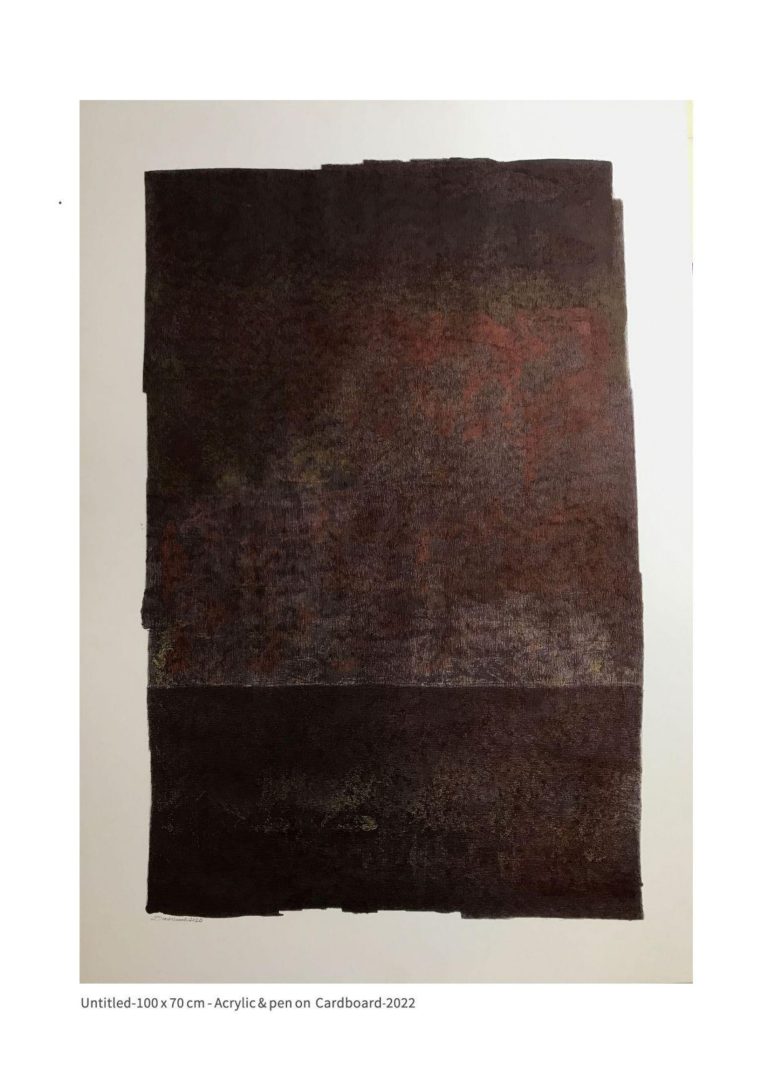 untitled - 100x70 cm - Acrylic and Pen on Cardboard - 2022