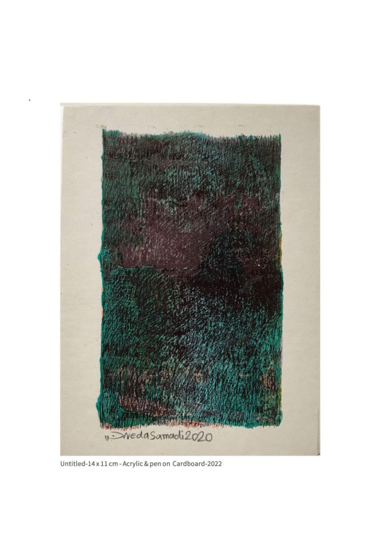 untitled - 14x11 cm - Acrylic and Pen on Cardboard - 2022