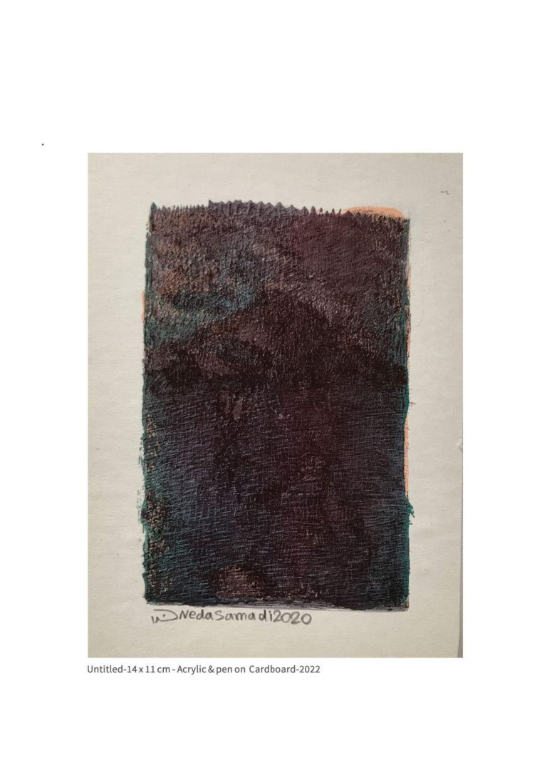 untitled - 14x11 cm - Acrylic and Pen on Cardboard - 2022
