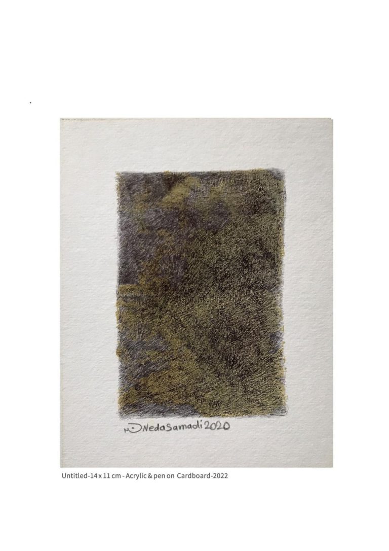 untitled - 14x11 cm - Acrylic and Pen on Cardboard - 2022