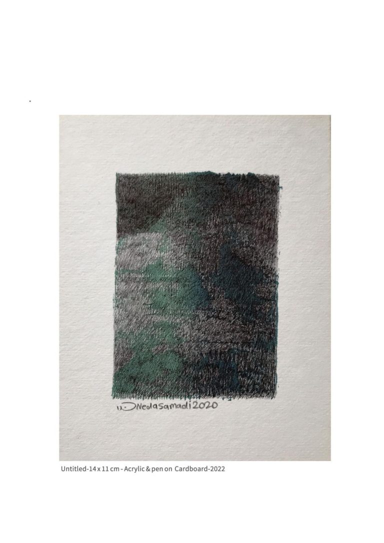 untitled - 14x11 cm - Acrylic and Pen on Cardboard - 2022