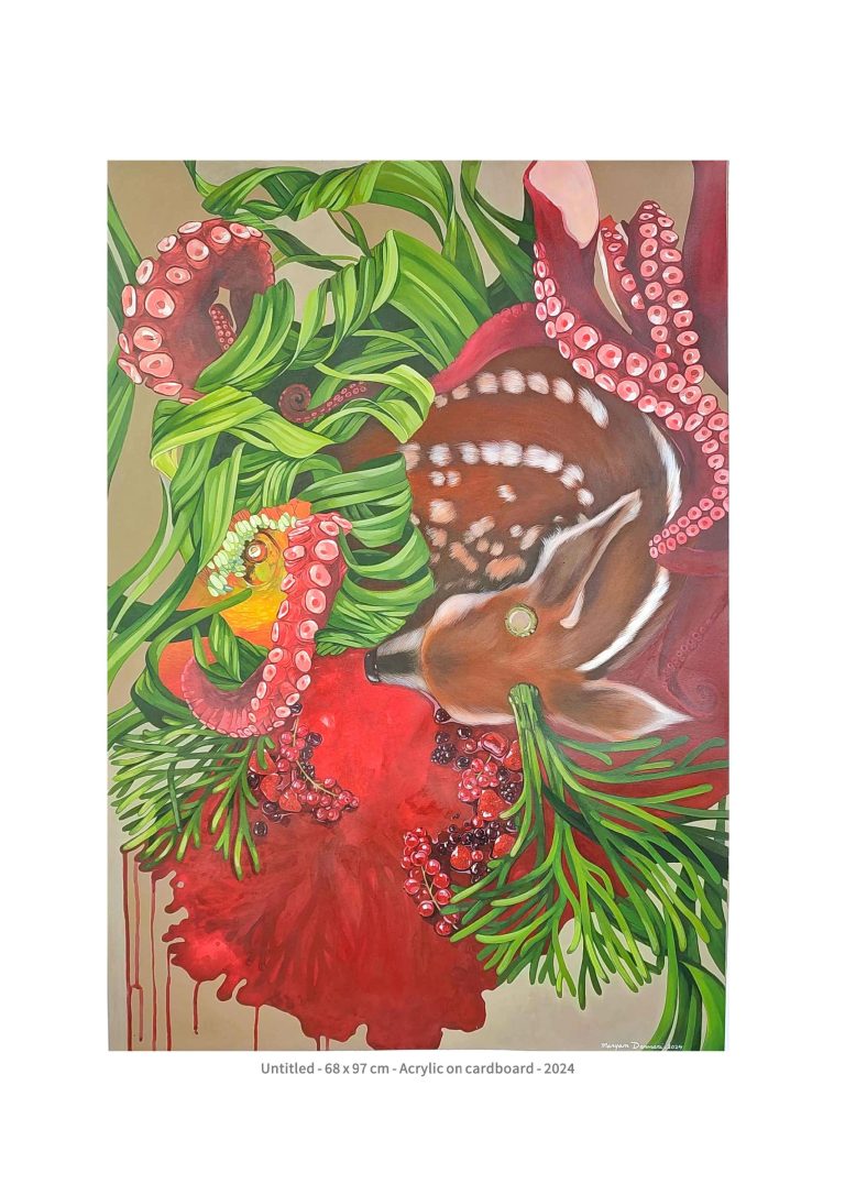 untitled - 68x97 cm - Acrylic on cardboard - 2024