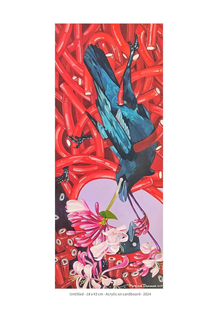 untitled - 18x43 cm - Acrylic on cardboard - 2024