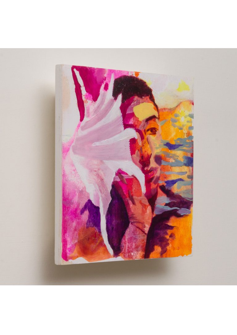Note n.1 - 21x21 cm - Mixed media and oil on wood panel - 2022