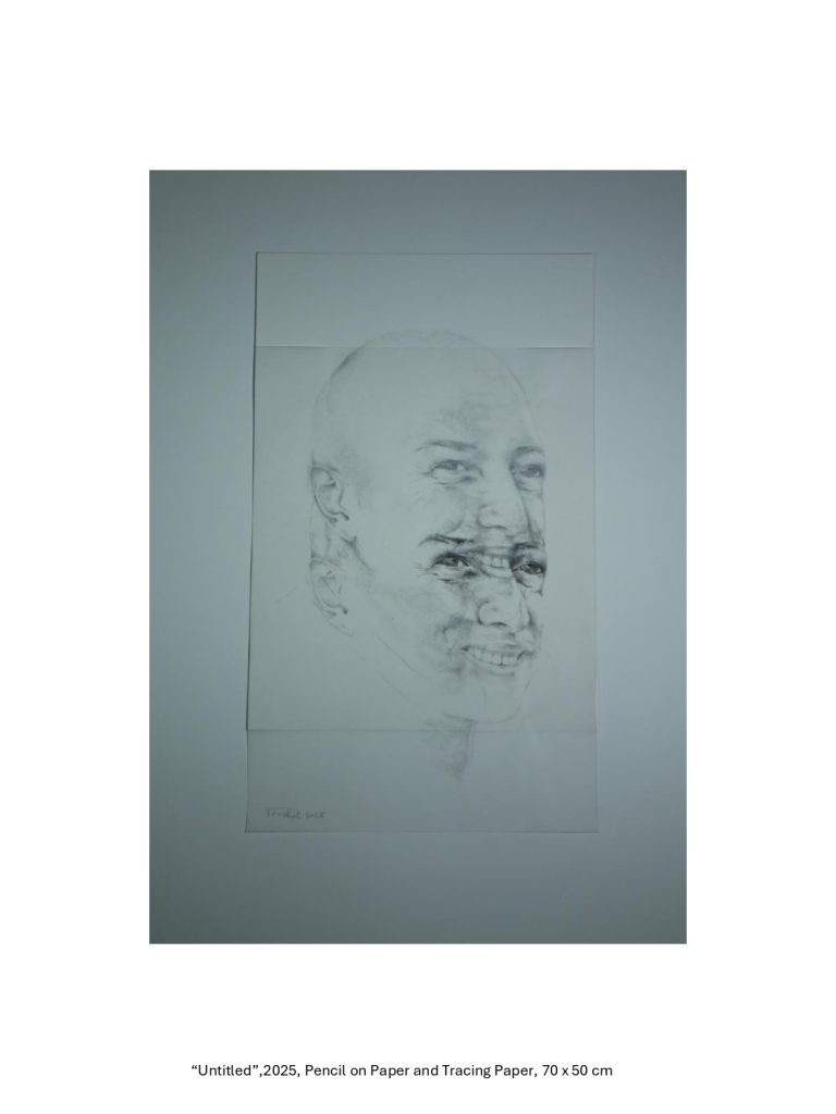Untitled - 2025 - Pencil on paper and Tracing paper ,70x50cm